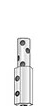 End U Cable end w/set screws for Cybex